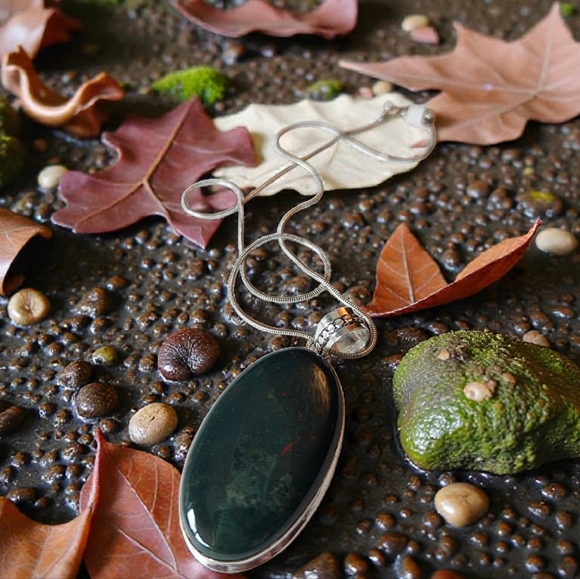 NWT BLOODSTONE PENDANT - Picture 3 of 4